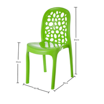 Thickened modern plastic dining chair Simple leisure chair Coffee creative backrest Office meeting outdoor plastic chair