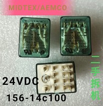  156-14c100 Intermediate relay disassembly spot 24vdc14 feet can shoot directly midtex aemco