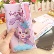 Stella rabbit pen bag lanyard mobile phone bag multi-function Star Deluo stationery box zipper girl cosmetics storage bag