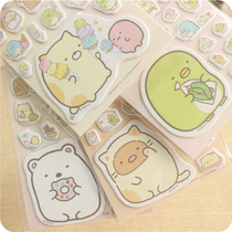 Corner buddy bubble sticker cartoon girl heart account decoration material creative children student one Zheng stationery