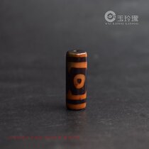 Mirrored three-eyed Dzi beads loose beads agate chalcedony Dzi beads bracelet separated beads waist beads accessories Fulu three-eyed Dzi beads