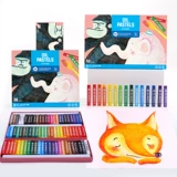 Детская безопасная масляная пастель, нетоксичная раскраска, кисть, комплект, детские водорастворимые мелки для школьников для детского сада, можно стирать, граффити, 24 цветов, 36 цветов