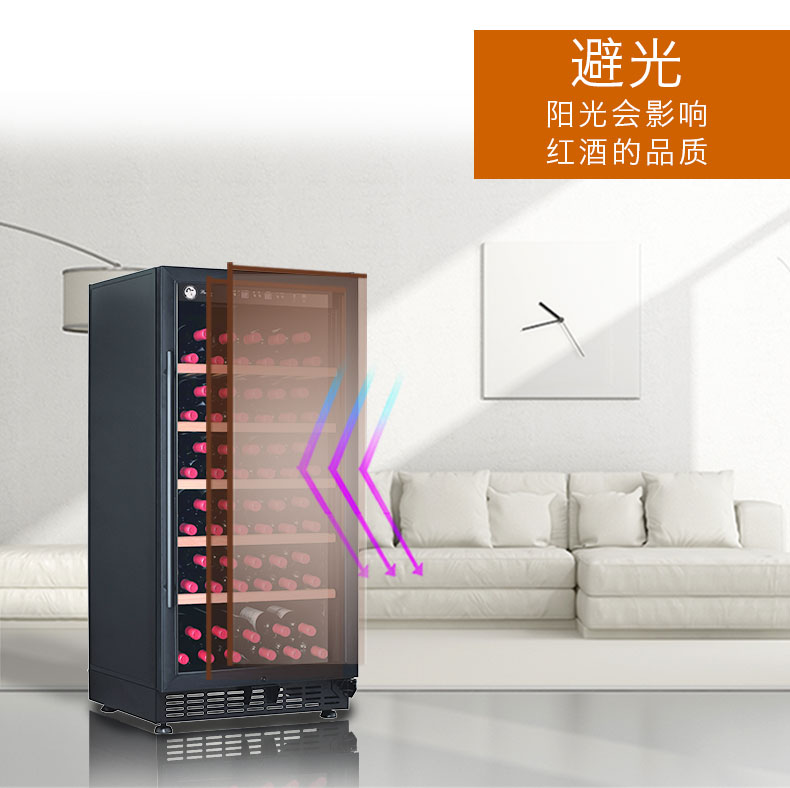 tủ rượu treo tường Bacchus / Bax YC-188B Bình giữ nhiệt rượu vang đỏ Hộ gia đình Tủ rượu Ice Bar Uống tủ giá để rượu