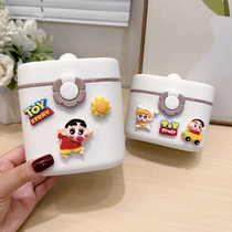 Baby milk powder box portable out-and-out food supplement rice noodle box baby sealed moisture-proof fruit light-proof snack storage tank