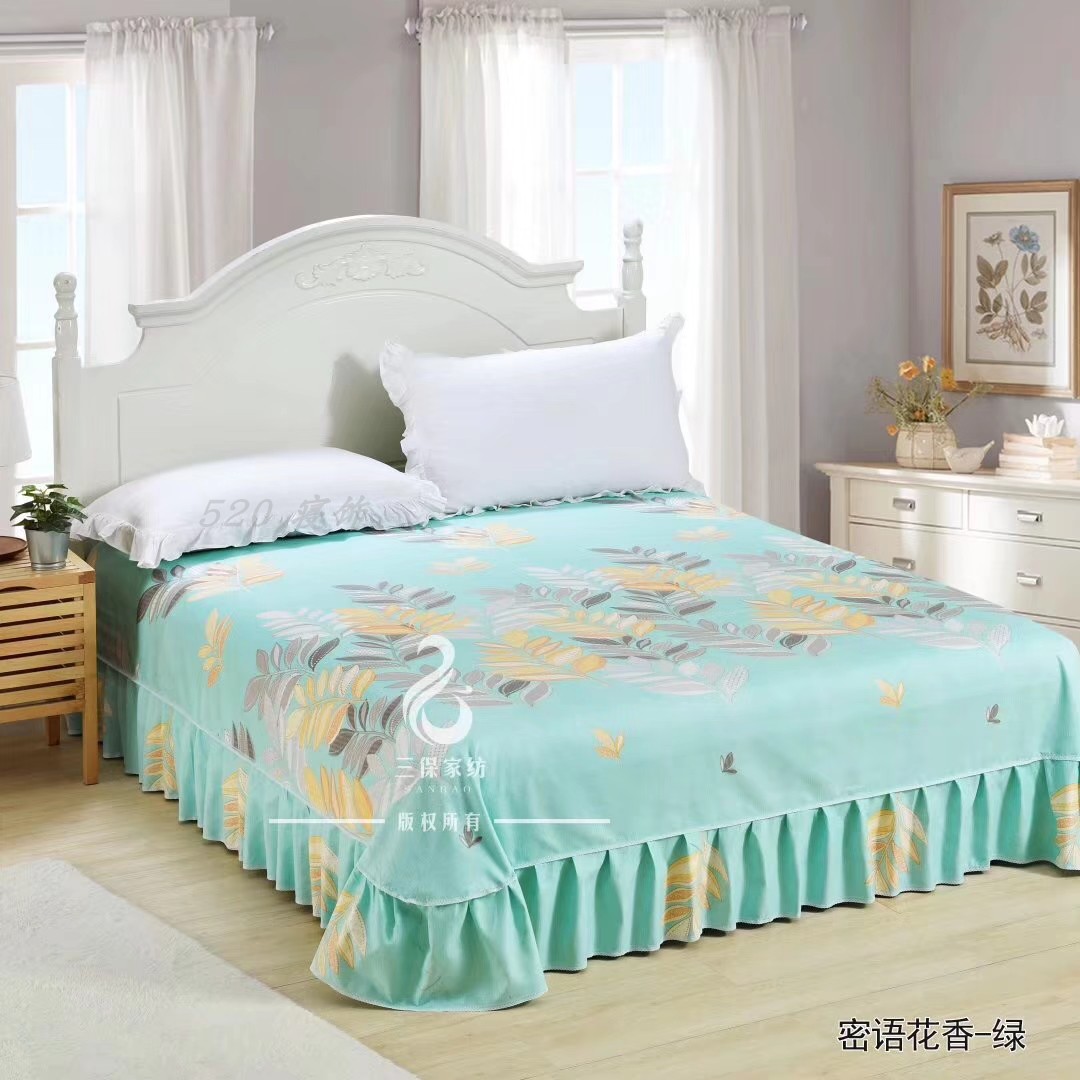 Sanbao nhà dệt siêu mềm siêu dày lông nhung tăng gấp đôi Tiansi váy ren lông mịn gói 2,5m 1,8 giường - Váy Petti váy giường khách sạn
