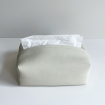 MOENIE leather tissue box Nordic ins restaurant coffee table simple bedroom desktop storage paper box