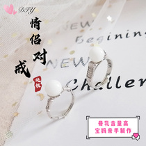 Sterling silver hair ring Homemade Baby Baby Baby year old parents fetal hair to ring baby hair bottle DIY souvenir making