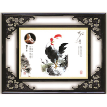 Year of the Rooster Newborn gift Monkey baby portrait painting Fetal hair painting Baby fetal hair souvenir custom diy wall hanging