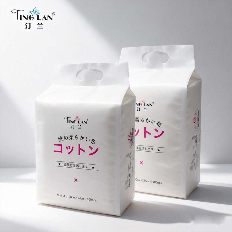 Tinglan Pure Cotton Soft Towel, Thin Facial Cleansing Towel, Facial Tissue, Beauty Towel, Sterile Private Area Towel, Face Towel