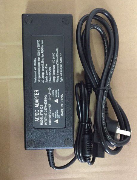 24V5A power adapter 120W full power LCD power supply 220V to 24V5A