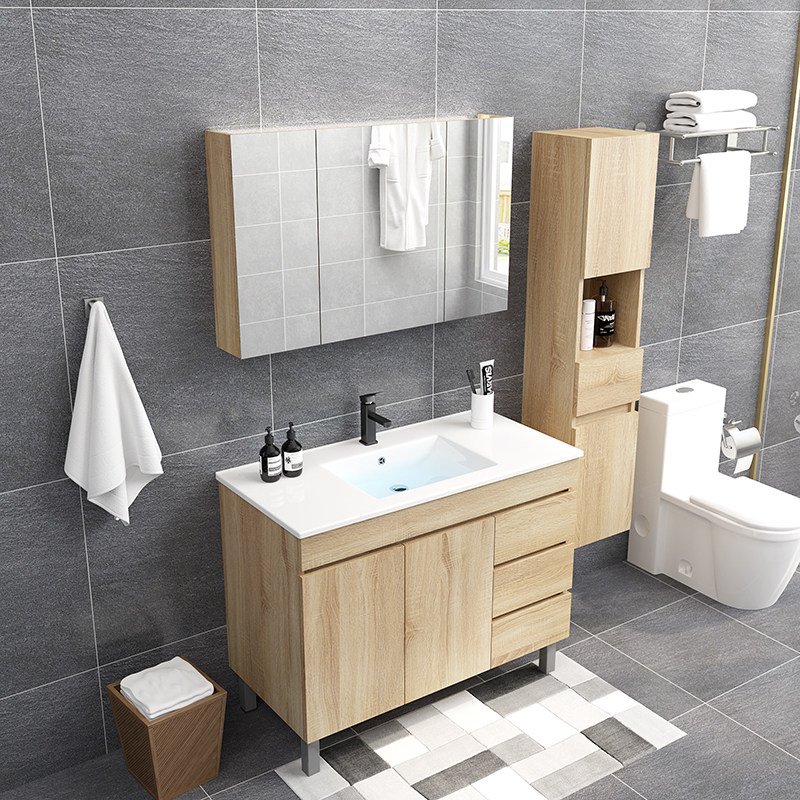 Nordic Bath Cabinet Combination Modern Minimalist Washbasin Cabinet Washbasin Cabinet Dressing Room Wash table Baths