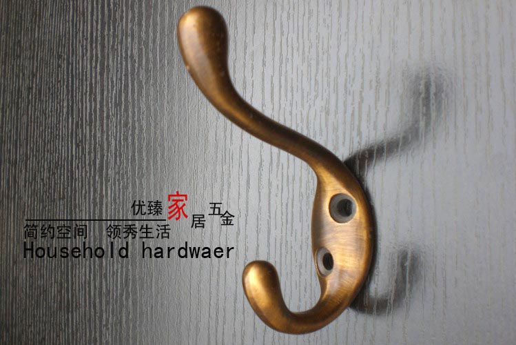 Italian Outlet Clothing Cap Hook Antique Coat Hook Hook Hook Hook Single Hook Hanging Clothes Hook Ancient Bronze Clothing Hook