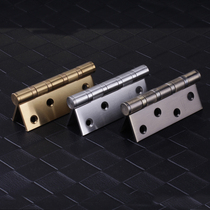 Thickened 4-inch silent bearing hinge 304 pure stainless steel hinge indoor European door hinge (single price)