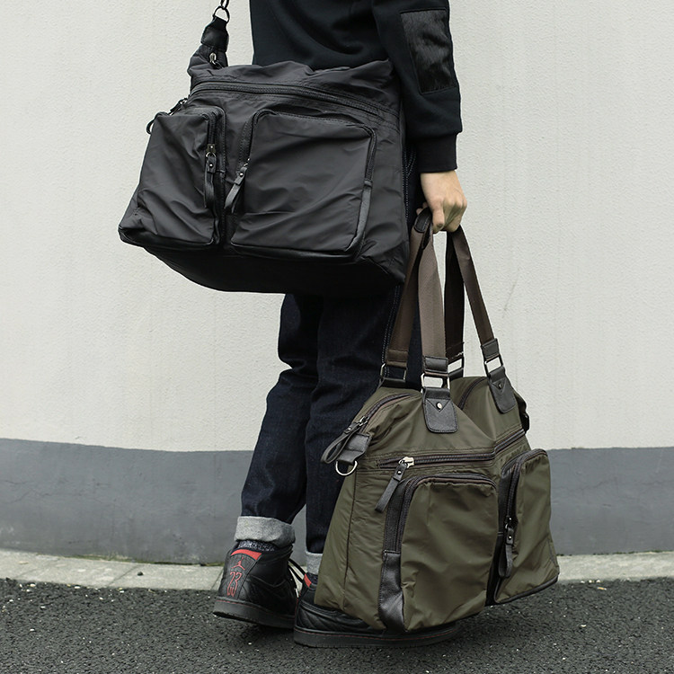 Men Handbag Casual Travel Bag 2022 New Single Shoulder Bag Male Korean Version Student Oxford Cloth Canvas Diagonal Satchel