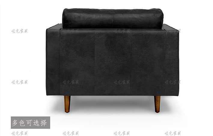 Sau khi Bắc Âu tối giản sofa da hiện đại nhỏ sofa căn hộ kép văn phòng ba phòng mẫu nhỏ gọn được thiết kế riêng - Ghế sô pha mẫu ghế sofa đẹp