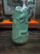 80s Boshan kilns Zibo ceramics Zibo Ceramics Zibo Old Metao Art Ceramic Pendulum of the Cultural Revolution porcelain old artificial beauty ceramics