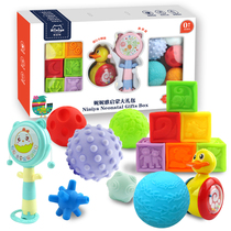 Newborn gift box Newborn enlightenment educational toy gift pack 0-3-6-December Boy girl Full Moon gift