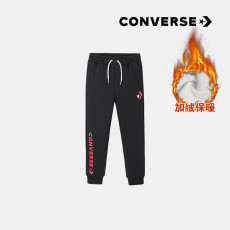 детские штаны converse匡威童装冬季大童小童男童加绒休闲洋气运动裤