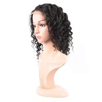Peruvian Human Hair Lace Wig Deep Wave 4*4 Wig live Hair Wig headgear
