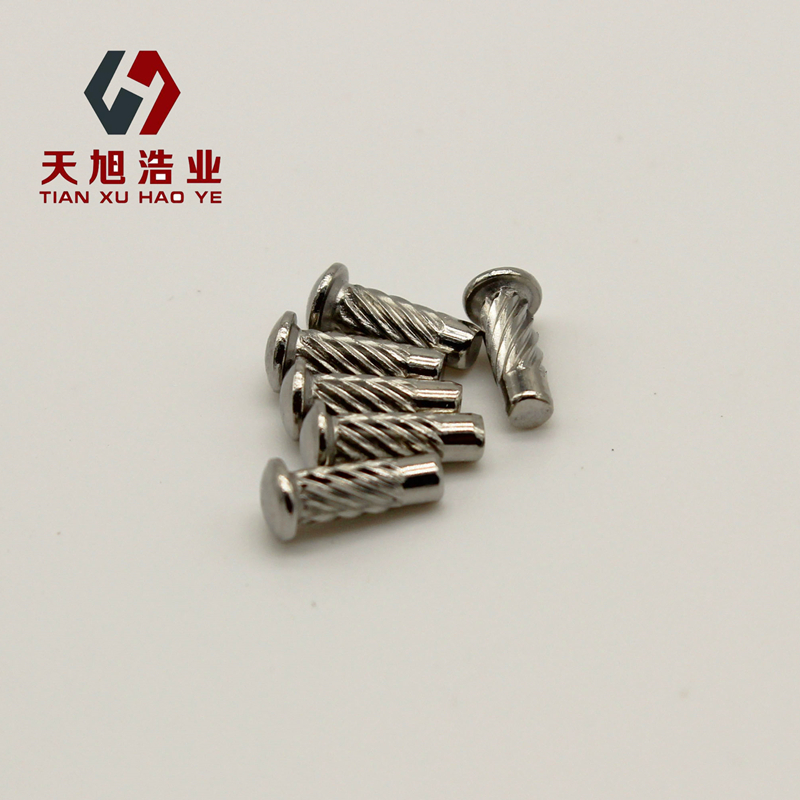 304 Stainless Steel Twill Label Rivet Knurled Twill Semicircle Head Rivet Solid Rivet M2 M2.5