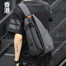 Hong Kong Shoulder Bag Men's Chest Crossbody Bag Casual Crossbody Bag Chest Crossbody Bag Tide Badminton Tennis Backpack