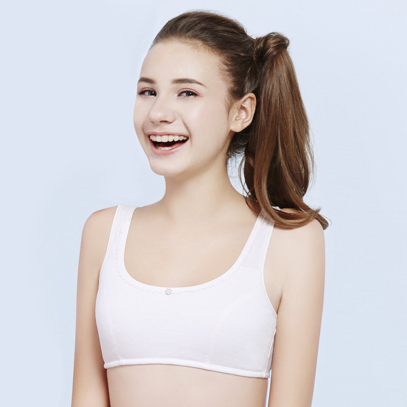 Bailin Baili Girls Underwear Development Junior High School Students Bra-type vest-type rimless strapless breast
