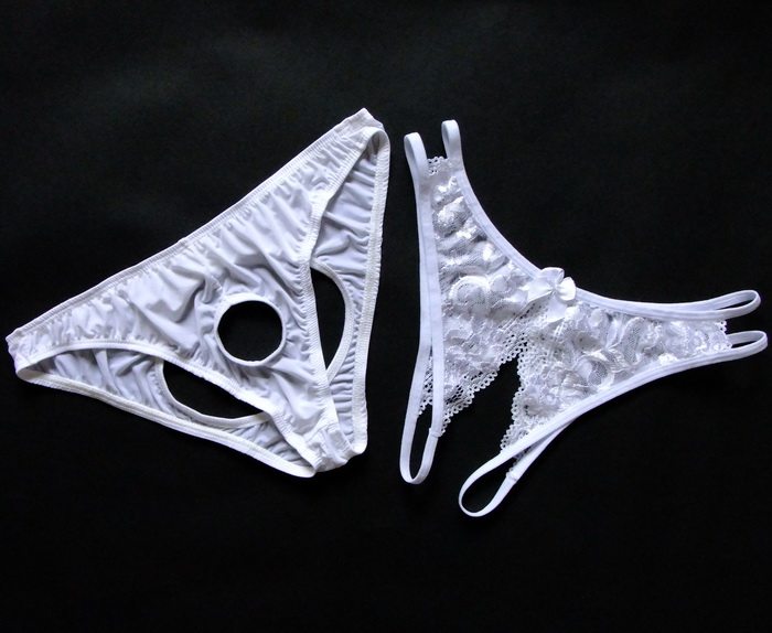 Tinword pants lovers men and women T-pants sexy briefs Pants Triangle Pants Low Waist Lace Transparent 7 New Year's Eve Gift QL-159