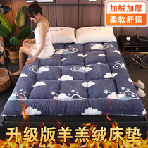 Winter thickened lamb velvet tatami mattress single double student dormitory cushion quilt three-dimensional feather velvet mattress