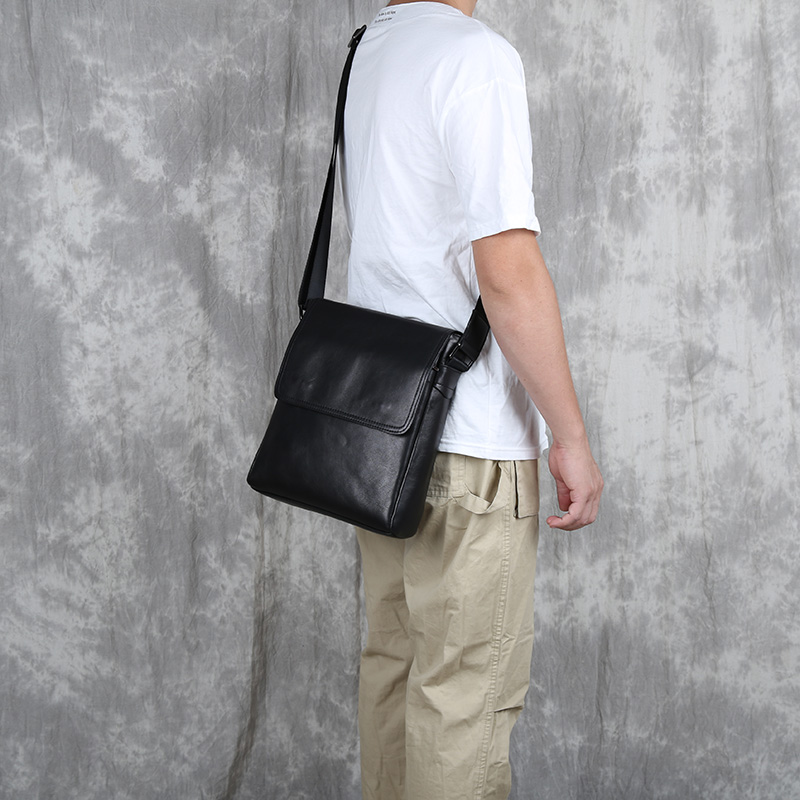 Title 10, Head Layer Cowhide Vertical Crossbody Bag, High...