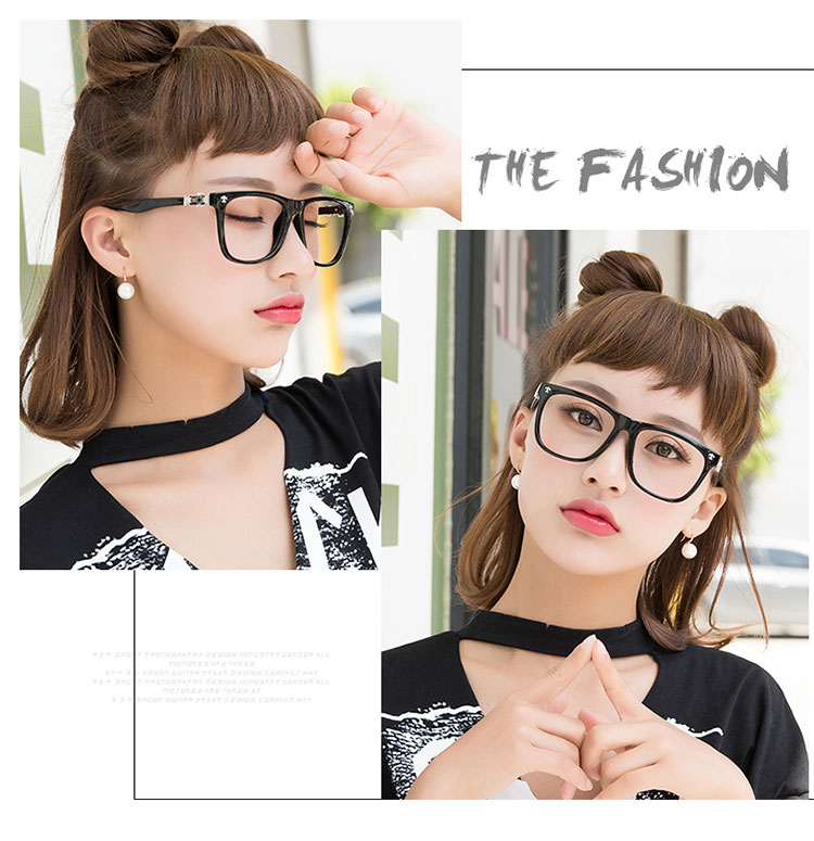 Xue Zhiqian với cận thị kính khung nữ Hàn Quốc phiên bản của thủy triều không có ống kính lớn khung retro trang trí gương phẳng mắt nam gọng kính