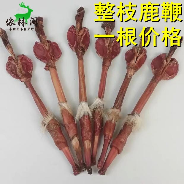 Deer whip dried whole root whole branch fresh men's bubble wine can be matched with deer antler tablet paste pill Jilin