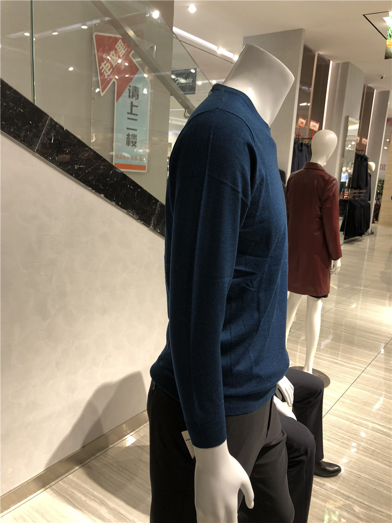 Áo len nam phiên bản lưới mùa thu và mùa đông thời trang kinh doanh mới Slim len 100% không thể mua được màu rắn 1280 nhân dân tệ 10 màu áo gile len cho nam