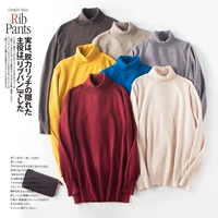 17 mới 100% núi nam cashmere áo len cổ cao dày áo thun áo len đáy rắn áo len mùa đông áo len áo len cổ lọ nam