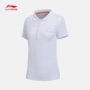 Li Ning ngắn tay áo polo nữ 2018 loạt thời trang thể thao mới giản dị ve áo hè thể thao - Áo polo thể thao áo phông polo nam