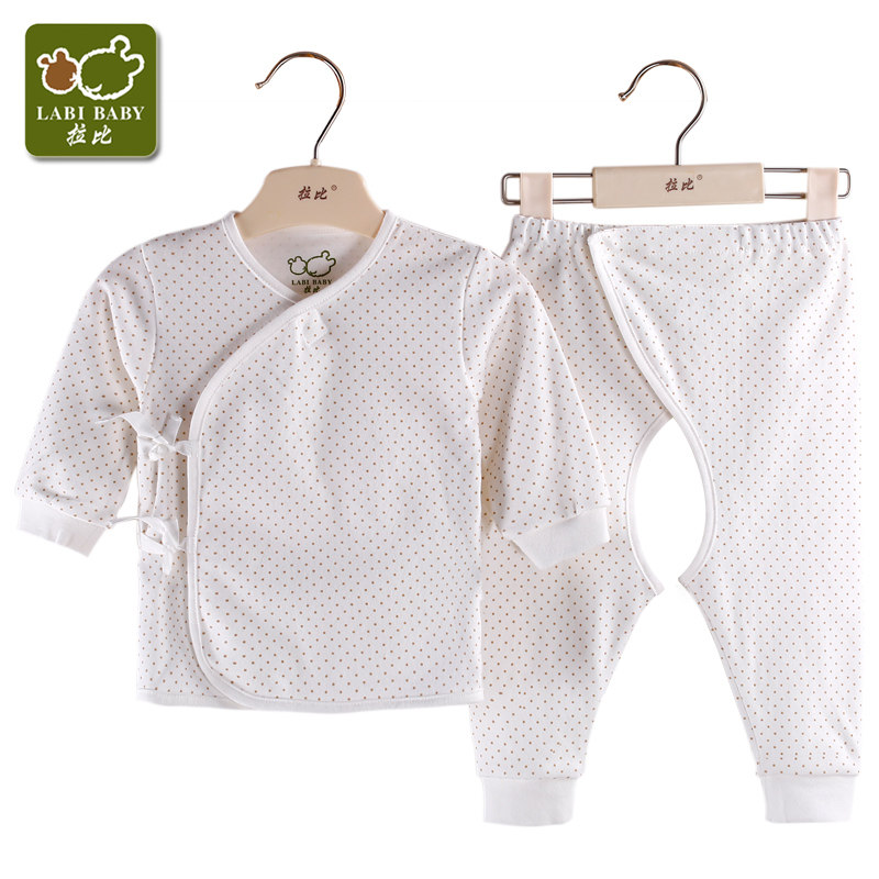 Rabbi underwear straps open file slanted Jin suit newborn baby spring and autumn double-sided cloth underwear