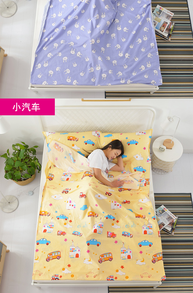 Cotton Hotel Diagonal Sleeping Bag Travel Khách sạn dành cho người lớn đôi Du lịch xách tay Travel Anti-dirty Sheets Sleeper