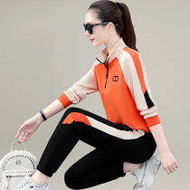 Sports Suit Women Spring Autumn Winter 2022 New Fashion Easy OS Clothing Big Code Running Casual Wear Two Sets
