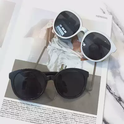 Net red with sunglasses female Zhang Dayi Dai Jin Xi Ge retro Roman holiday white sunglasses polarized glasses