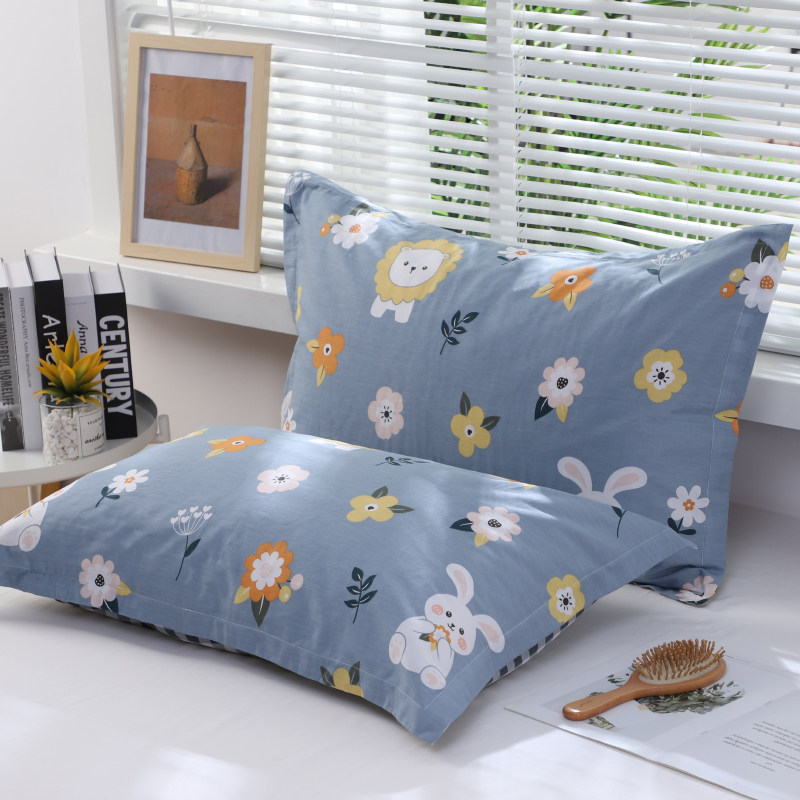 Simple adult cotton pillowcase pair of cotton single pillowcase male pillow case inner jacket 48x74cm