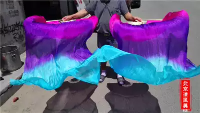 Dance headdress fan Dance fan Silk new dance long fan belly dance fan color can be customized