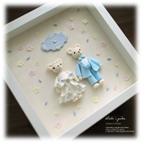 Глина для невесты, памятная фоторамка, «сделай сам», делается под заказ, подарок на день рождения, с медвежатами