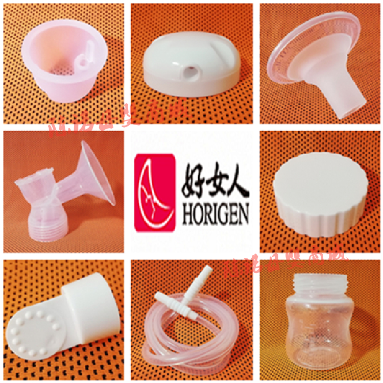 Good woman dexterous electric breast pump accessories one-piece three-way air bag Silicone Horn Milk Cushion Sucker upper lid head