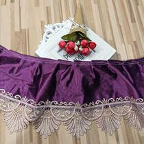 19cm high-grade European gold velvet sofa cushion bottom edge extended decorative lace curtain water-soluble lace accessories