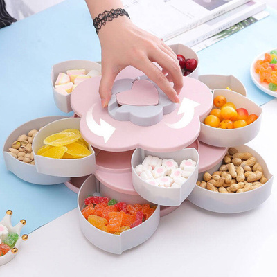 【新年必备】旋转果盒糖果盒果盘干果盒