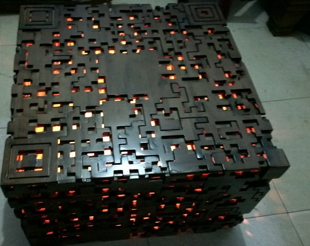 Sáng tạo hình chữ nhật đồ gỗ rắn tùy chỉnh bàn cà phê nhỏ máy phòng khách tổng thể thiết kế nhật ký dài bàn ăn đơn giản - Bàn trà bàn trà kính
