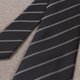 Tie men's black and white striped twill wide version 8CM business professional formal wear work 4S shop real estate