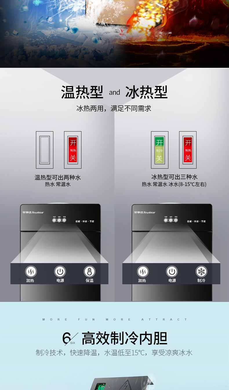 Haier chất lượng nước nóng lạnh thẳng đứng hộ gia đình nóng lạnh lạnh văn phòng nhỏ nước nóng máy nước nóng máy nước nóng - Nước quả máy lọc nước nhập khẩu