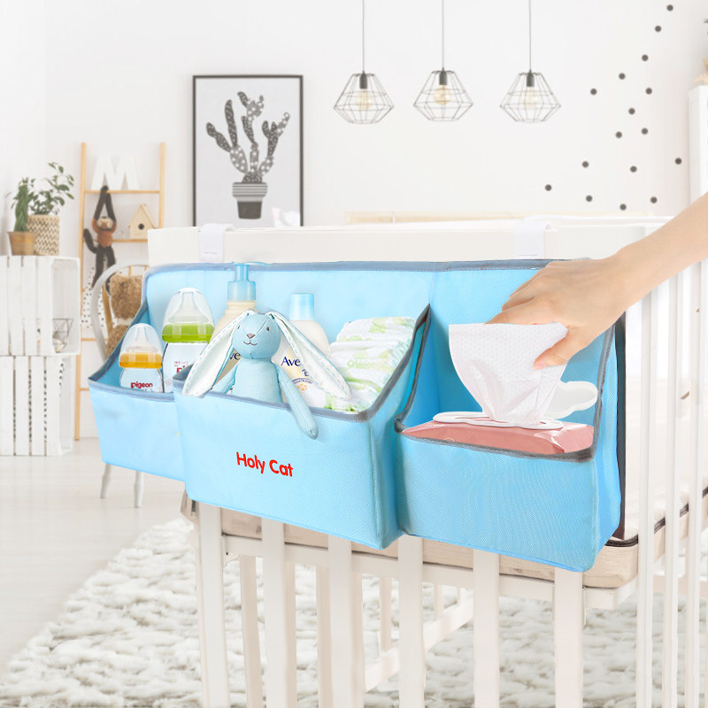HOLY CAT crib hung the bedhead with the hung bag wet collection bag baby supplies