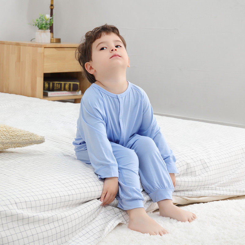 Boneless Modal baby clothes children spring and autumn baby pajamas summer air-conditioning clothes children's clothes