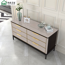 Italian light luxury bucket cabinet Modern minimalist storage cabinet Living room three four five bucket combination drawer storage cabinet Entrance cabinet